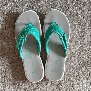 Clarks Cloudsteppers Turquoise Sandals